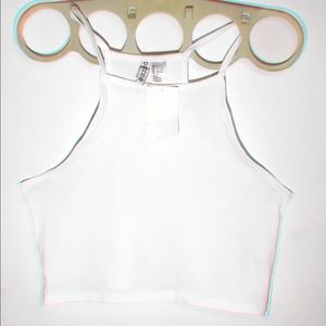 H&M Cropped White Top
